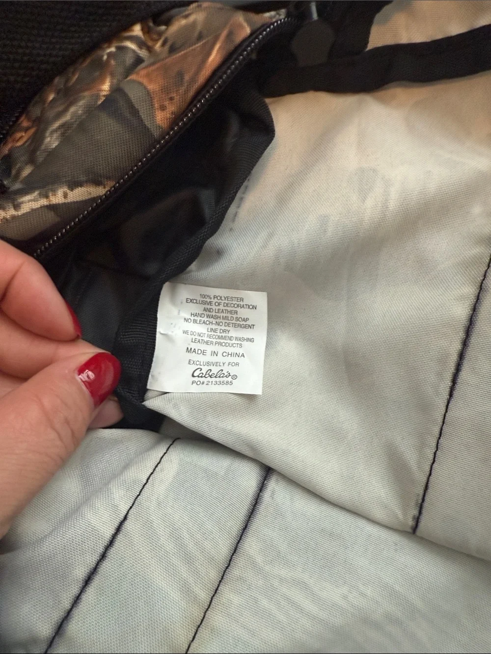 Cabela's Seclusion 3D Camo Duffel with Black Straps